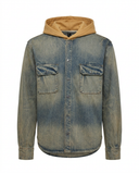 Amiri giacca denim con cappuccio