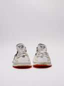Vista frontale sneaker Y-3 bianche