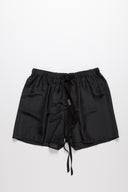 Shorts neri in seta Ann Demeulemeester vista frontale