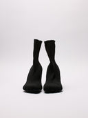 Stivali Balenciaga Tabi in Maglia Nera con Tacco Stiletto