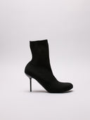 Stivali Balenciaga Tabi in Maglia Nera con Tacco Stiletto