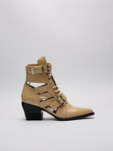 Stivaletto Chloe Rylee beige di profilo