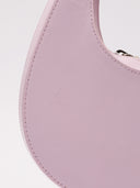 Coperni borsa swipe bag in pelle liscia rosa chiaro piccola