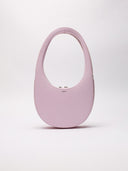 Borsa Coperni Swipe Bag in pelle rosa, vista frontale