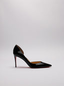 Decollete Christian Louboutin nero in vernice