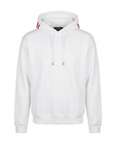 Felpa Dsquared2 bianca con cappuccio Icon su manichino