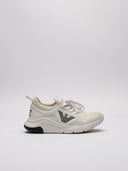 Sneaker EA7 bianca con logo nero