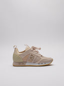 Sneaker EA7 cipria con suola in gomma