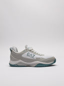 Sneaker EA7 bianca con suola verde petrolio