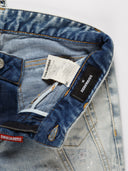 Jeans DSQUARED da donna in denim, vista etichetta interna tagliata