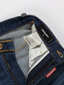 Interno jeans DSQUARED, etichetta visibile E tagliata