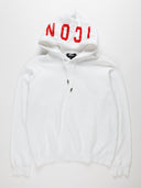Vista frontale felpa Dsquared2 con cappuccio Icon
