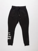 Vista frontale pantalone felpa Dsquared2 nero