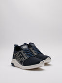 Sneaker EA7 navy vista di tre quarti