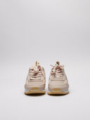 Vista frontale sneaker EA7 cipria