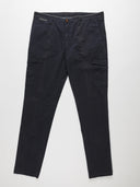 Vista frontale pantalone cargo Eleventy navy