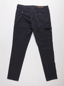 Vista posteriore pantalone cargo Eleventy blu scuro