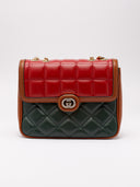 Vista frontale borsa Gucci in pelle