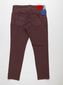 Vista posteriore pantalone Jacob Cohen bordeaux