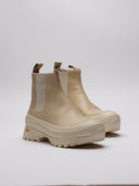 Chelsea boot Jil Sander beige vista di tre quarti