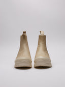 Vista frontale Chelsea boot Jil Sander beige
