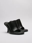 Mule JW Anderson neri vista di tre quarti