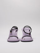 Vista frontale sandali JW Anderson lilla
