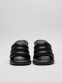 Vista frontale mule JW Anderson neri