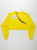 Felpa cropped gialla MSGM vista retro
