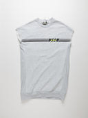 Abito MSGM in cotone grigio, vista frontale