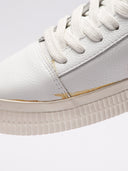 Dettaglio colla visibile bordo scarpa Off-White