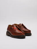 Derby Paraboot marroni vista di tre quarti