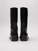 Stivaletti RAF SIMONS in pelle lucida nera