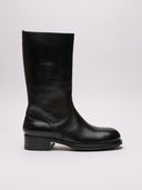 Stivaletti RAF SIMONS in pelle lucida nera