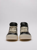 Vista frontale sneaker Rick Owens nere