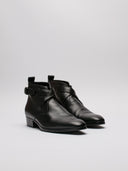 Stivaletti Saint Laurent neri vista di tre quarti