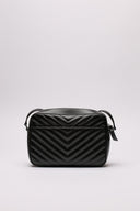 Borsa Saint Laurent in pelle trapuntata con logo YSL, vista posteriore