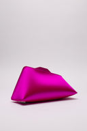 Clutch di The Attico in raso fucsia
